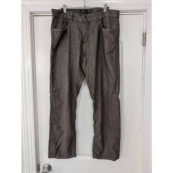 Agave Denim‎ Waterman Relaxed Straight 5 Pocket Jeans men's 35 brown - Picture 1 of 9